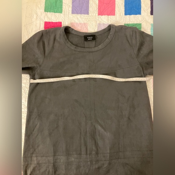 Faux suede dress - size med. - Picture 3 of 3